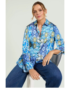 Nuova Collezione: Camicia in Satin stampato, Luisa Viola