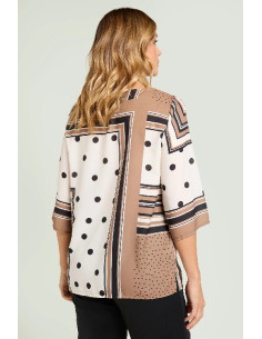 Nuova Collezione:Blusa in doppia georgette stampata, Luisa Viola 2