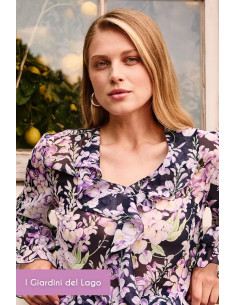Nuova Collezione: Blusa stampata con volant, Luisa Viola