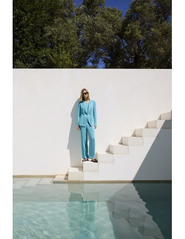 Blazer e pantalone in cotone , Barbara Lebek