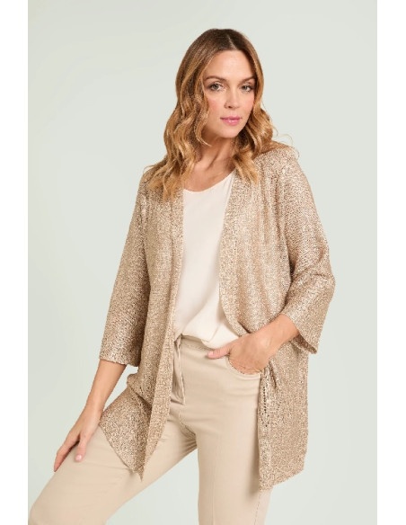 Nuova Collezione Mara Venier per Luisa Viola: Cardigan traforato full paillettes