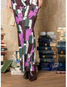 Pantalone fantasia in viscosa, Quiin 21 2