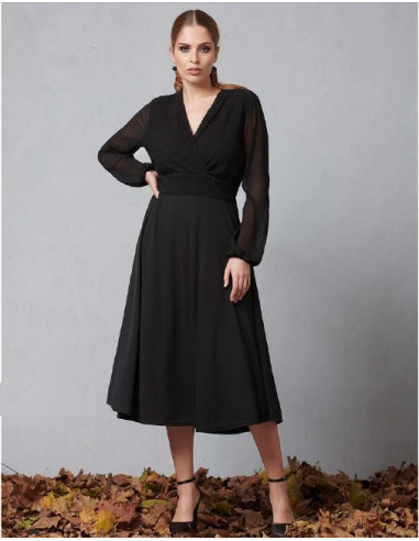 Abito longuette a incrocio con cinta, Quiin 21