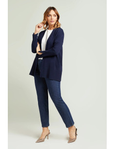 Cardigan in viscosa con bottone, Luisa Viola