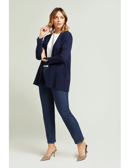 Cardigan in viscosa con bottone, Luisa Viola