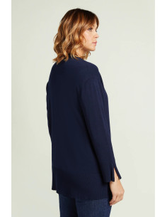 Cardigan in viscosa con bottone, Luisa Viola 2