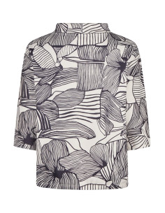 Maglia collo a cratere manica 3/4  tessuto felpa, Barbara Lebek 2