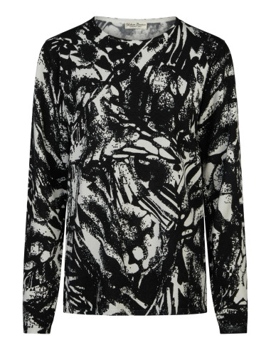 Girocollo fantasia in viscosa, Barbara Lebek