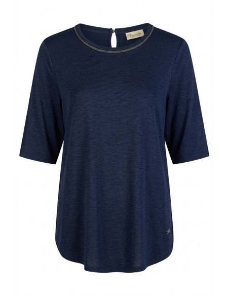 Nuova Collezione:T-Shirt con bordino collo, Barbara Lebek