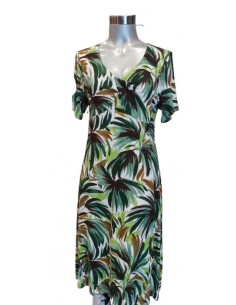 Abito fantasia foglie, Meteore.