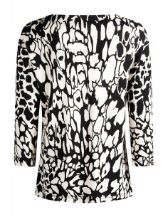 Maglia fantasia animalier,  manica a 3/4, Barbara Lebek 2