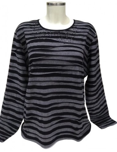 Maglia con righe a coste Martina Roversi