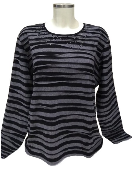 Maglia con righe a coste Martina Roversi