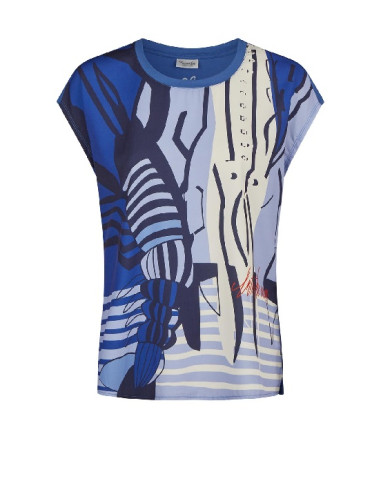 T-Shirt fantasia, in viscosa, Barbara Lebek