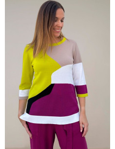 Nuova Collezione Scorzzo Collection:Maglia in filo multicolore