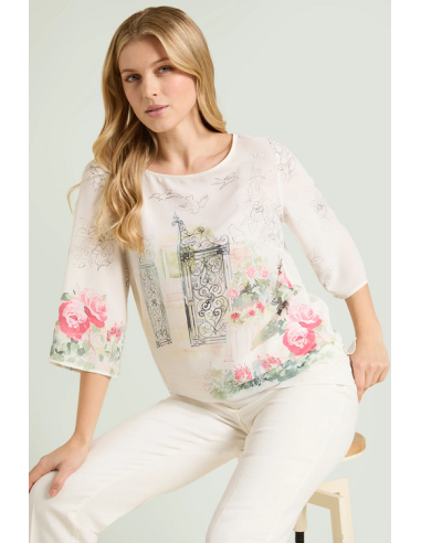 Blusa stampata Luisa Viola