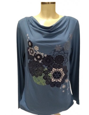 Maglia in viscosa collo ad anello Luisa Viola