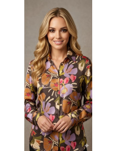 Camicia fantasia floreale,...