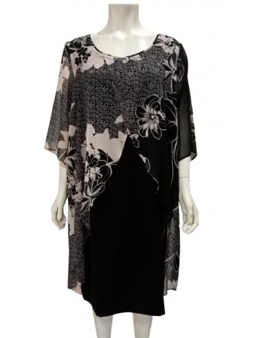 Abito con pannello fantasia Luisa Viola