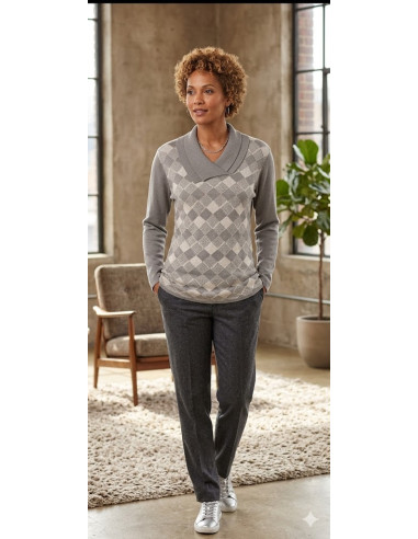 Maglia collo sciarpa, Alma Righi