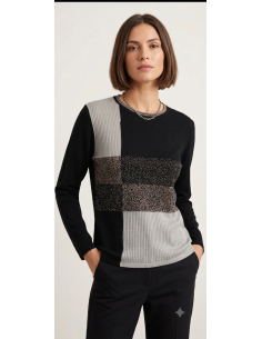Girocollo filo lurex, Lana,...