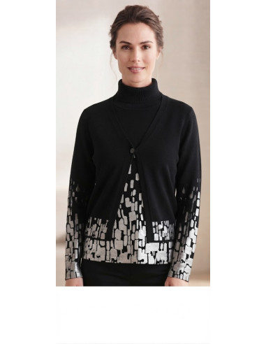 Twin set in viscosa, Scorzzo collection