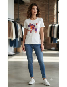 Maglia in viscosa con...