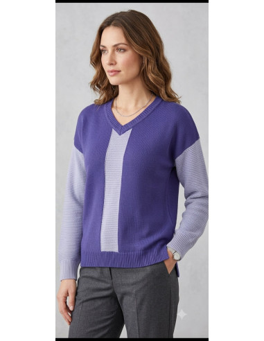 Pullover scollo a V, Gioroga
