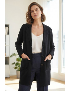 Cardigan in viscosa con...