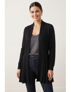 Cardigan con plissè,...