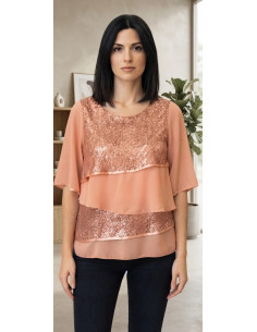 Casacca con paillettes Vyta