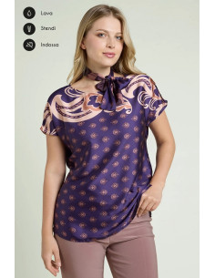 Blusa stampata Luisa Viola...