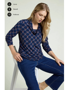 Blusa stampata Luisa Viola...