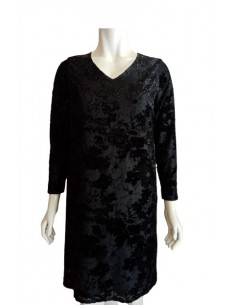 Abito ciniglia con tessitura di fiori, Luisa Viola