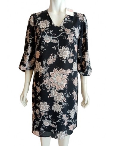 Abito Fantasia Fiori manica sbuffo, Luisa Viola