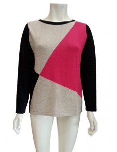 Maglia tricolore misto lana, Luisa Viola