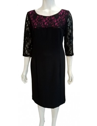 Abito doppiato con maniche merletto, Luisa Viola