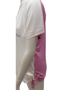 Maglia bicolore Bianco/Rosa Luisa Viola 2