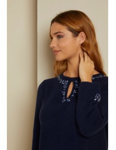 Maglia collo e polsi con...