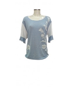 Maglia fantasia Righe, Giglio Rosso