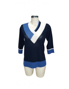 Maglia tricolora in filo, Scorzzo collection