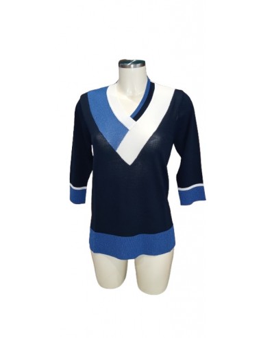 Maglia tricolora in filo, Scorzzo collection