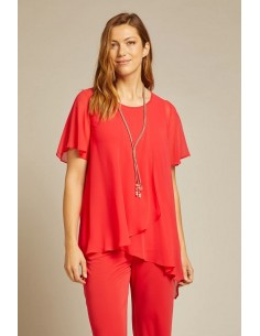 Completo Casacca e pantalone in georgette e jersey Luisa Viola