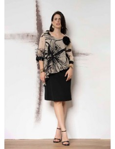 Abito con pannello fantasia, Quiin 21