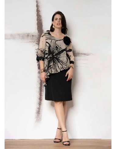 Abito con pannello fantasia, Quiin 21