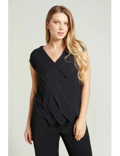 Top elegante con punti...