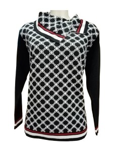 Maglia collo a sciarpa,...