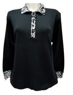 Maglia Polo collo fantasia, Alma Righi