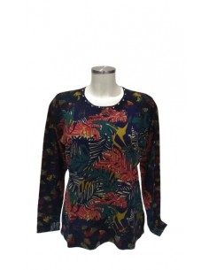 Maglia in Viscosa fantasia Giungla Luisa Viola