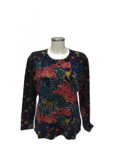 Maglia in Viscosa fantasia Giungla Luisa Viola